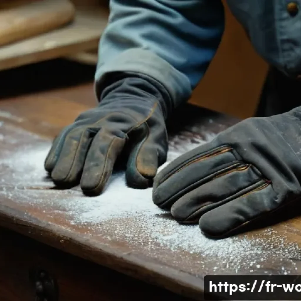 목재 페인팅 기법 - **Prompt 1: The Meticulous Preparation**
"A close-up, eye-level shot of a person's hands meticul...